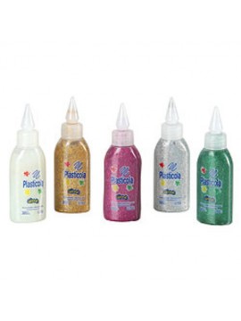 x12 ADHESIVO PLASTICOLA BRILLITOS GLITTER SURTIDOS