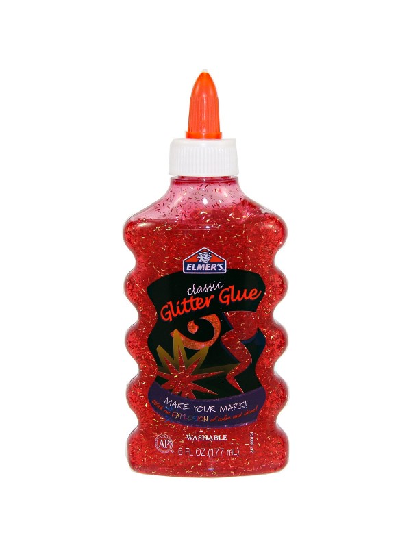 ADHESIVO ELMERS GLITTER x177ml ROJO