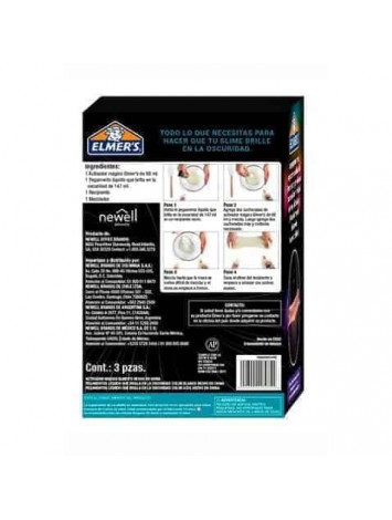 KIT SLIME ELMERS GLOW IN THE DARK x2