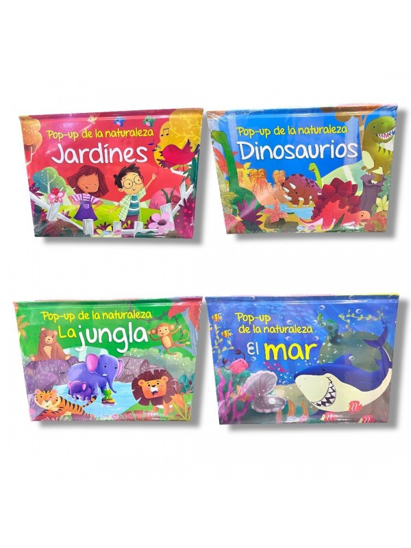 LIBROS POP UP DE LA NATURALEZA POP UP DE LA NATURALEZA x4