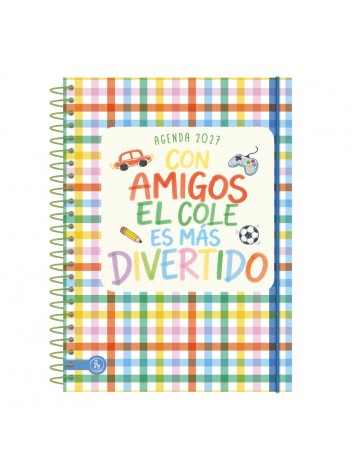 AGENDA 2027 15x21 SEMANAL ESCOLAR CON ESPIRAL - RY