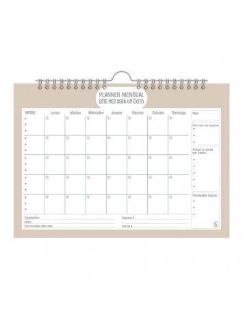 PLANNER RY A3 2027 MENSUAL OFFICE CON PERCHITA