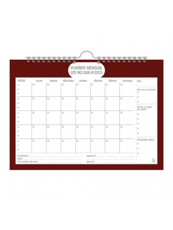 PLANNER RY A3 2027 MENSUAL OFFICE CON PERCHITA