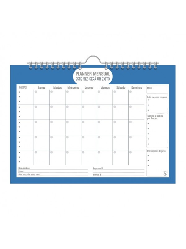 PLANNER RY A3 2027 MENSUAL OFFICE CON PERCHITA