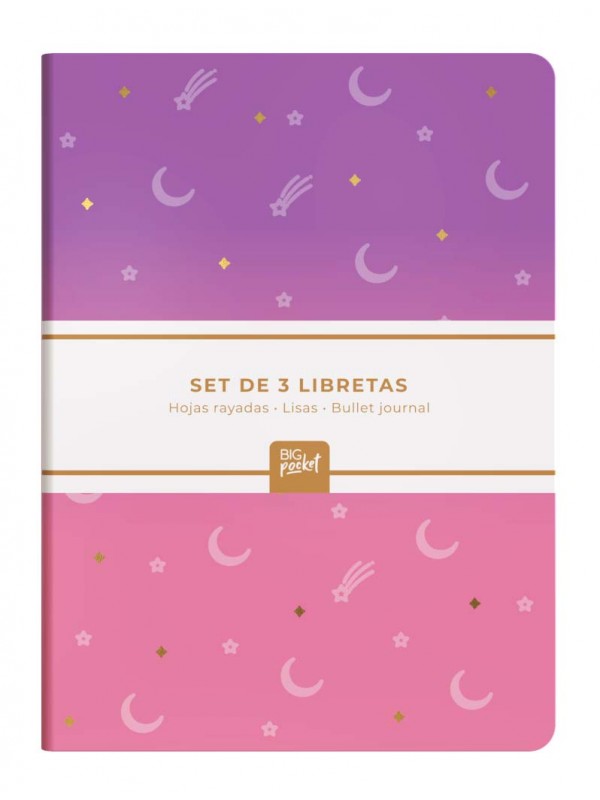 SET 3 LIBRETAS PPR 15x21 MINIMAL