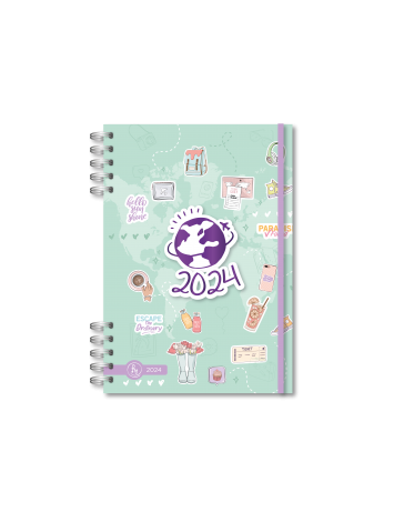 AGENDA RY 12x17 SHINE 2 DIAS POR PAGINA  2024