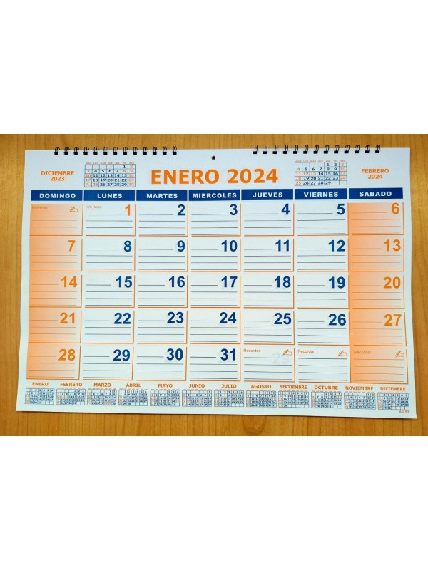 ORGANIZADOR MENSUAL APAISADO AG43 2026