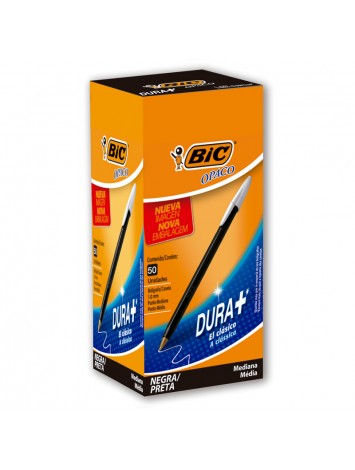 x50 BOLIGRAFO BIC OPACO NEGRO