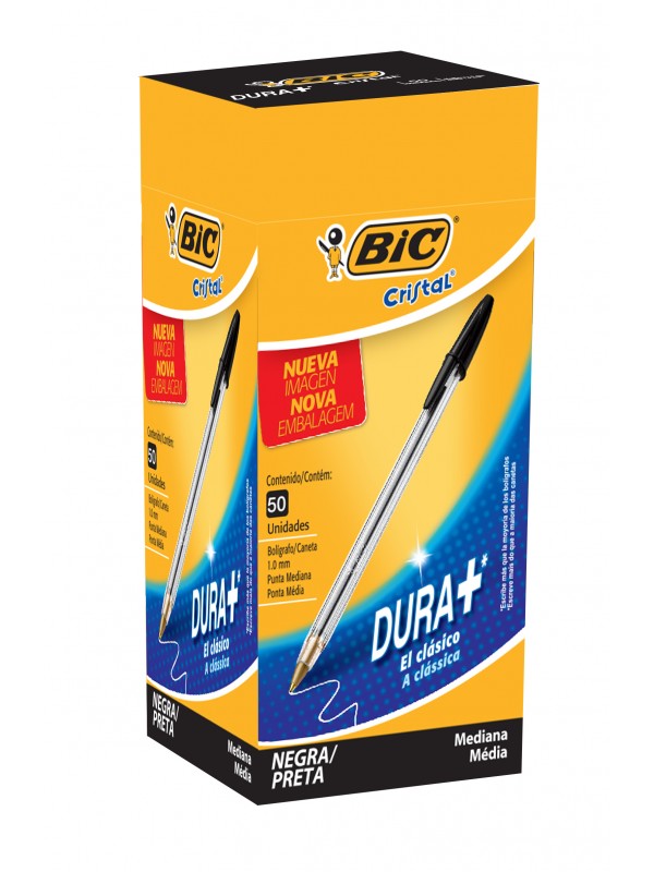 x50 BOLIGRAFO BIC CRISTAL 1 mm NEGRO