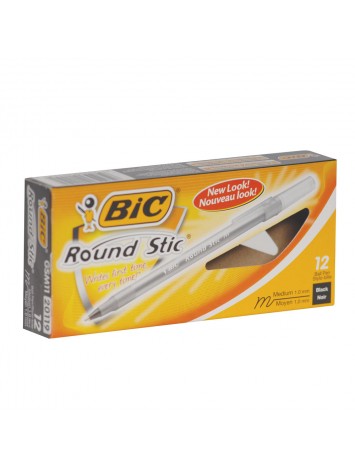 x12 BOLIGRAFO BIC ROUND STICK