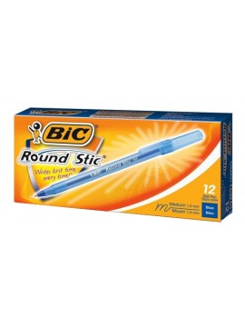 x12 BOLIGRAFO BIC ROUND STICK