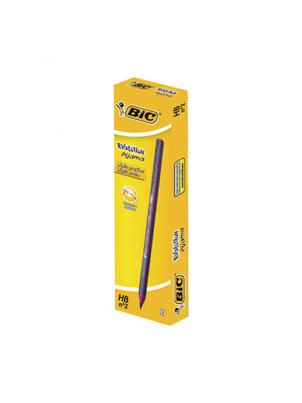 LAPIZ  GRAFITO BIC EVOLUTION PIJAMAS HB x12