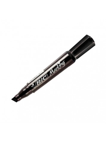 MARCADOR PERMANENTE BIC MARKING CHATO NEGRO x12