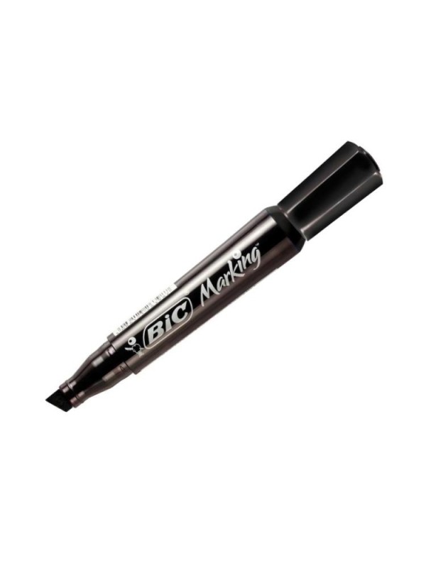 MARCADOR PERMANENTE BIC MARKING CHATO NEGRO x12