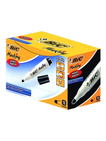 MARCADOR PARA PIZARRA BIC MARKING NEGRO x12