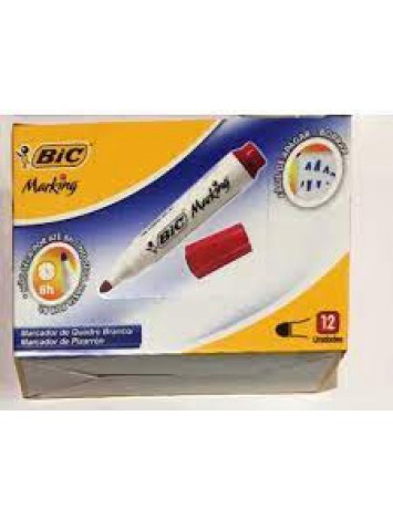 MARCADOR PARA PIZARRA BIC MARKING ROJO x12