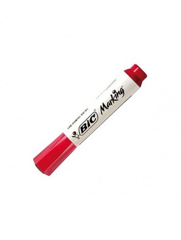 MARCADOR PARA PIZARRA BIC MARKING ROJO x12