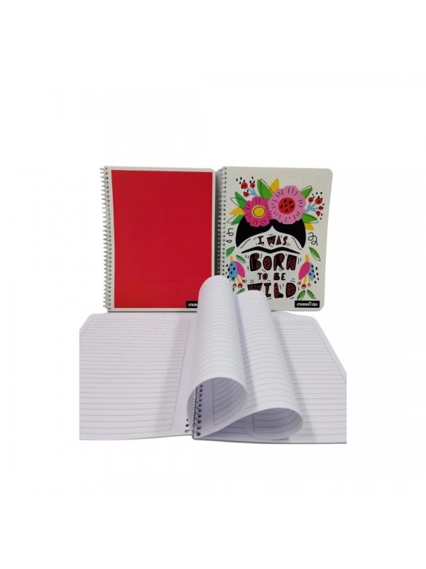 CUADERNO CON ESPIRAL MARATON 16x21 x42 RAYADO