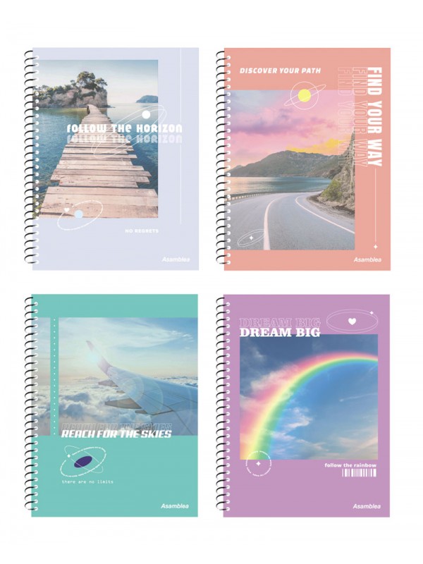 CUADERNO UNIVERSITARIO ASAMBLEA 22x29 x80 CUADRICULADO