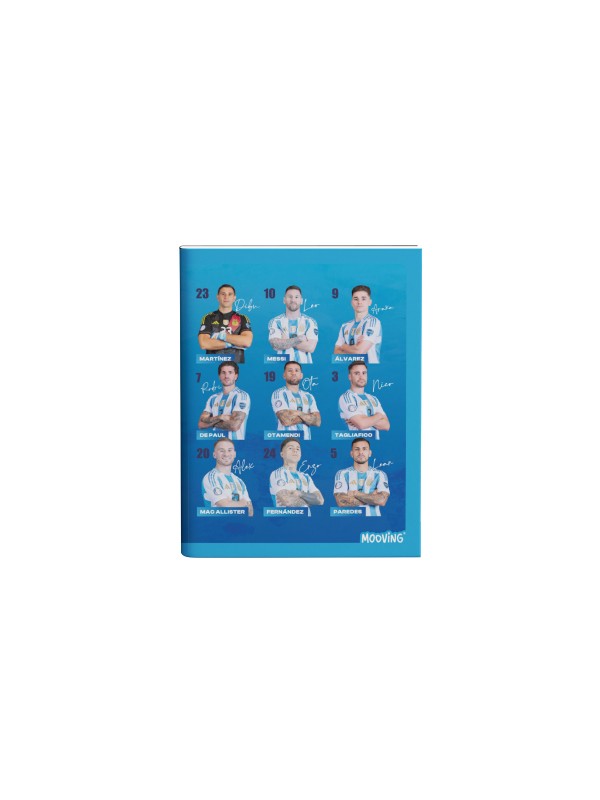 CUADERNO TAPA FLEXIBLE AFA SELECCION x48 HOJAS