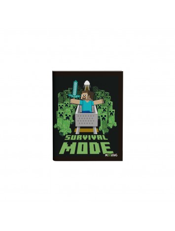 CUADERNO TAPA FLEXIBLE MINECRAFT x48 HOJAS