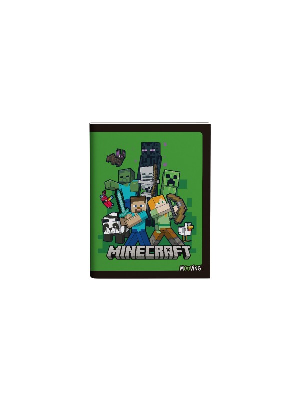 CUADERNO TAPA FLEXIBLE MINECRAFT x48 HOJAS