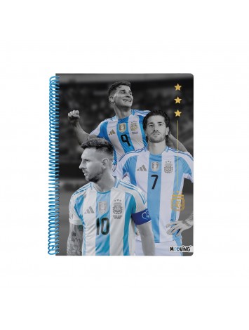 CUADERNO 29,7 UNIVERSITARIO AFA SELECCION  x80 HOJAS