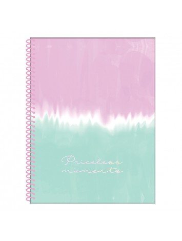 CUADERNO 29.7 UNIVERSITARIO PASTEL x80 HOJAS