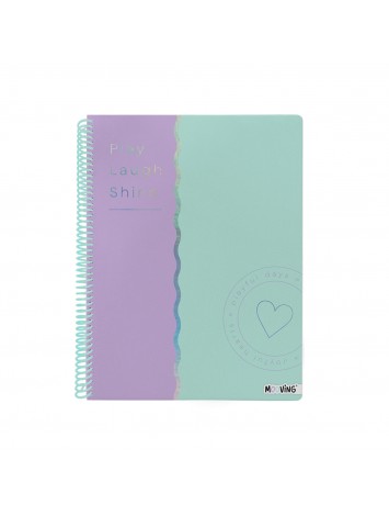 CUADERNO 29.7 UNIVERSITARIO PASTEL x80 HOJAS
