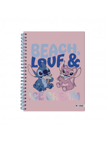 CUADERNO A4 TAPA DURA  STITCH x96 HOJAS