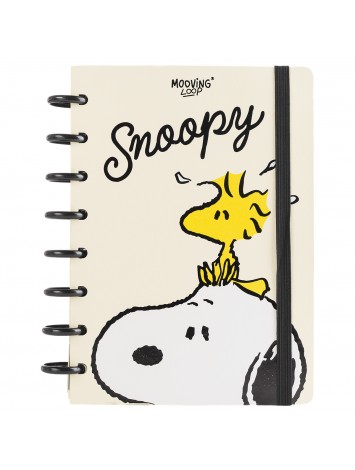 CUADERNO INTELIGENTE A DISCOS A5 SNOOPY