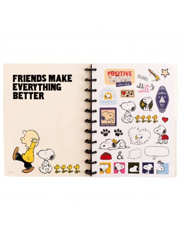CUADERNO INTELIGENTE A DISCOS CARTA SNOOPY
