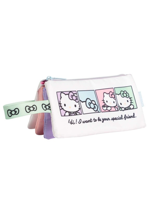 CARTUCHERA CUADRUPLE HELLO KITTY