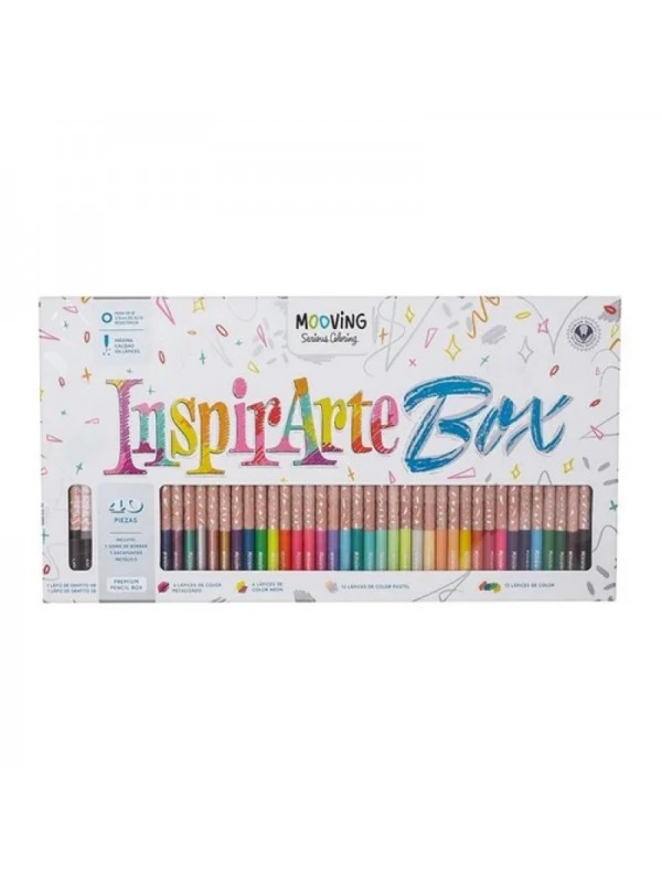 BOX LAPICES DE COLORES MOOVING INSPIRARTE x40*