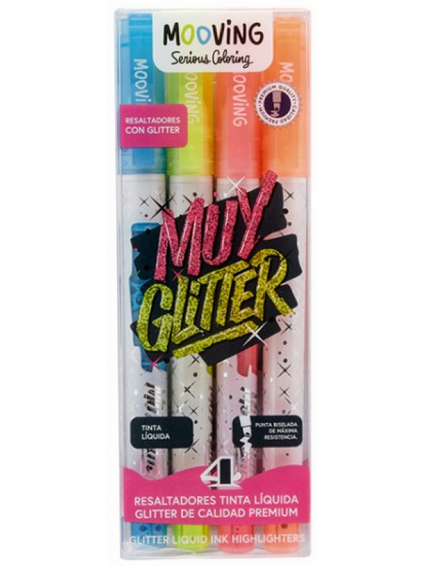 RESALTADORES GLITTER MOOVING BLISTER x4*