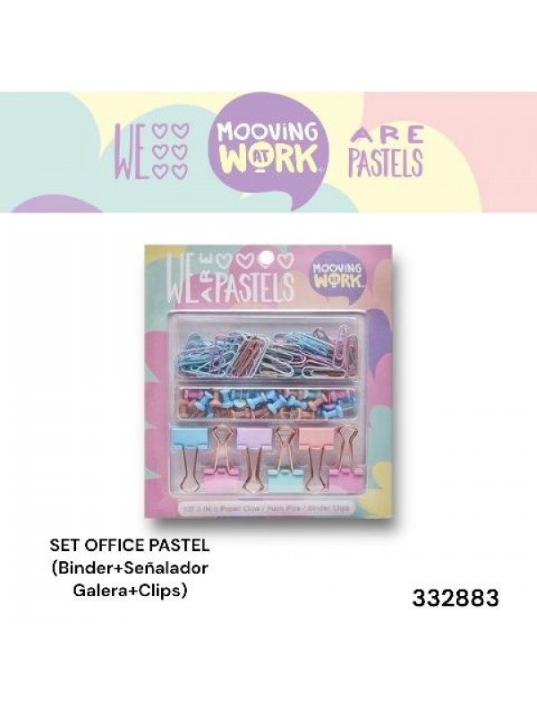SET OFFICE MOOVINGatWORK PASTEL