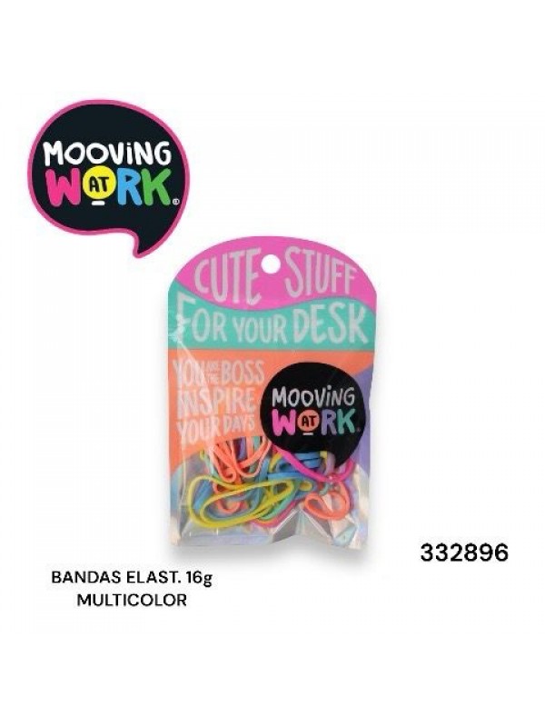 BANDAS ELASTICAS 16g MOOVINGatWORK CHICAS MULTICOLOR