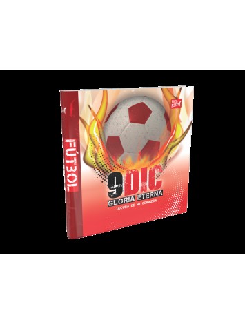 CARPETA ESCOLAR 3x40 ROJO FUTBOL