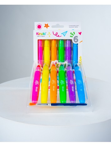CRAYONES SOFT ACUARELABLES NEON x6