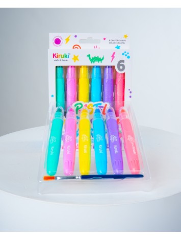 CRAYONES SOFT ACUARELABLES PASTEL x6