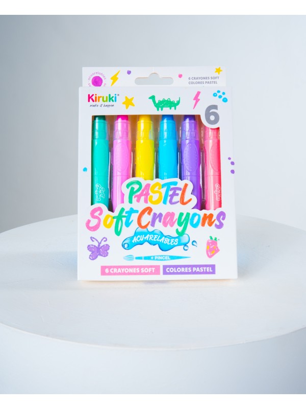 CRAYONES SOFT ACUARELABLES PASTEL x6