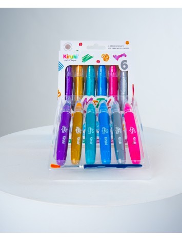 CRAYONES SOFT ACUARELABLES METAL x6