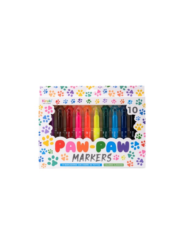 Marcadores Paw Paw Surtido x10 Kiruki