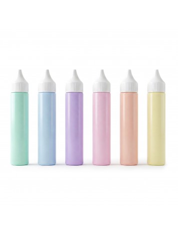 Marcador Puffy Pastel x6 Kiruki