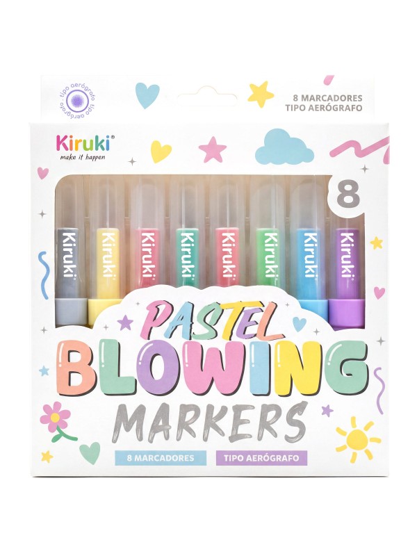 Marcadores Blowing Pastel x8 Kiruki