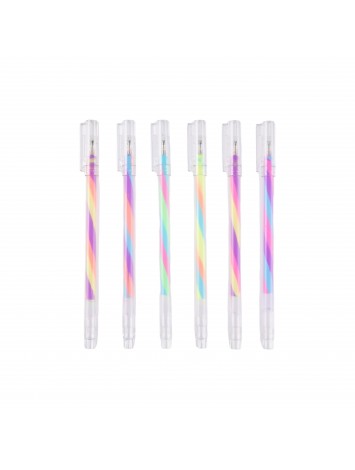 ROLLER GEL TUTTI FRUTTI x6 PASTEL KIRUKI