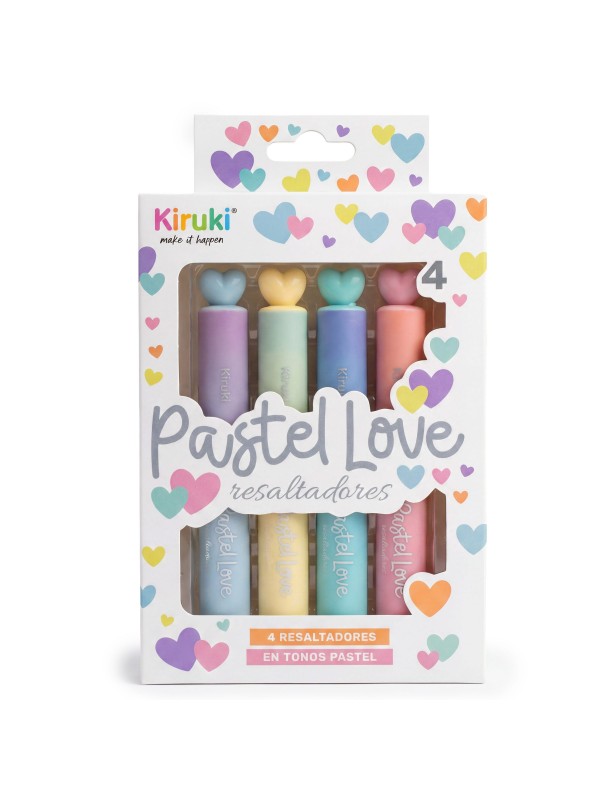 Resaltadores Love Pastel x4 Kiruki