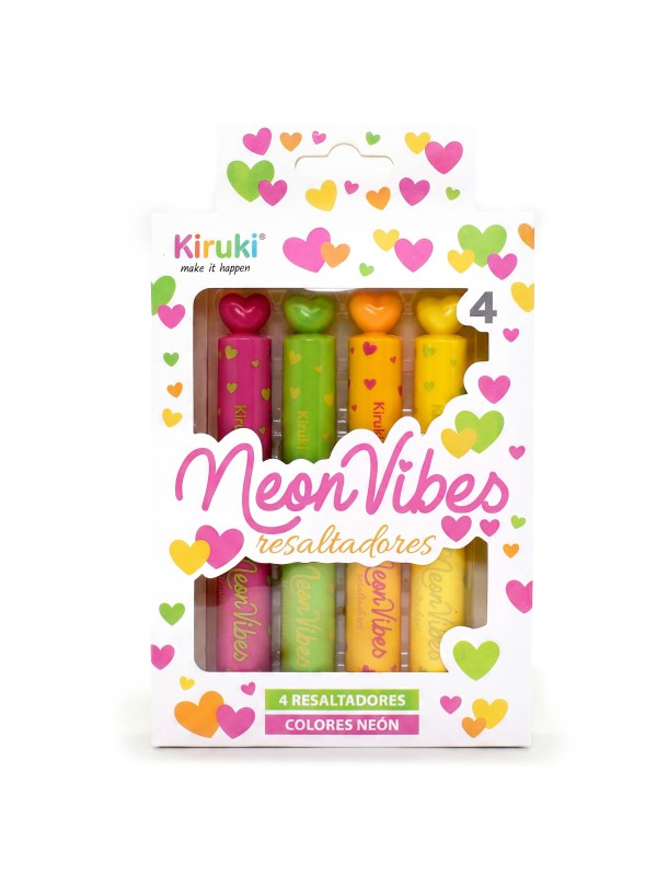 Resaltadores Vibes Neón x4 Kiruki