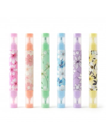 Resaltadores Doble Punta Perfumados Pastel x6 Kiruki
