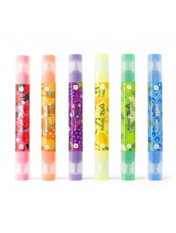 Resaltadores Doble Punta Perfumados Neón x6 Kiruki